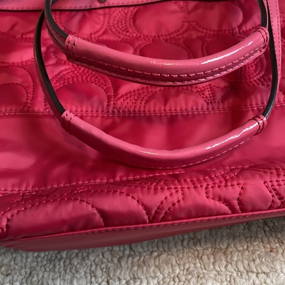 Coach Signature Stitch Nylon Tote Bag - Picture 7 of 9